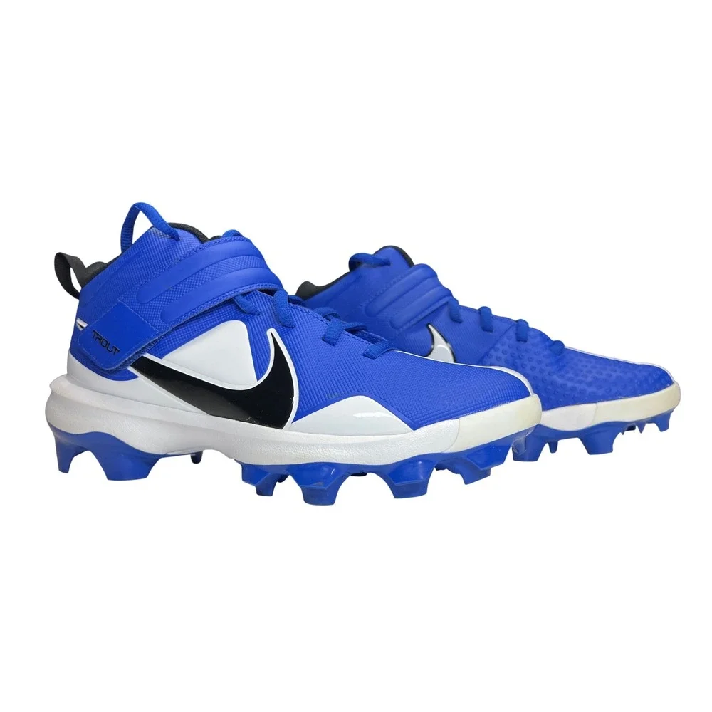 Nike Force Trout 7 Pro MCS Kids‎ Baseball Cleats Blue White CQ7643-402 6Y NEW